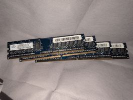 4x NT1GT64U88D0BY-AD Nanya 1GB DDR2 Non ECC PC2-6400 800Mhz