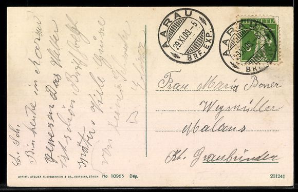 Cartoline postali: AK Aarau, Gesamtansicht – Usato da Berlin venduto da bartko-reher 1