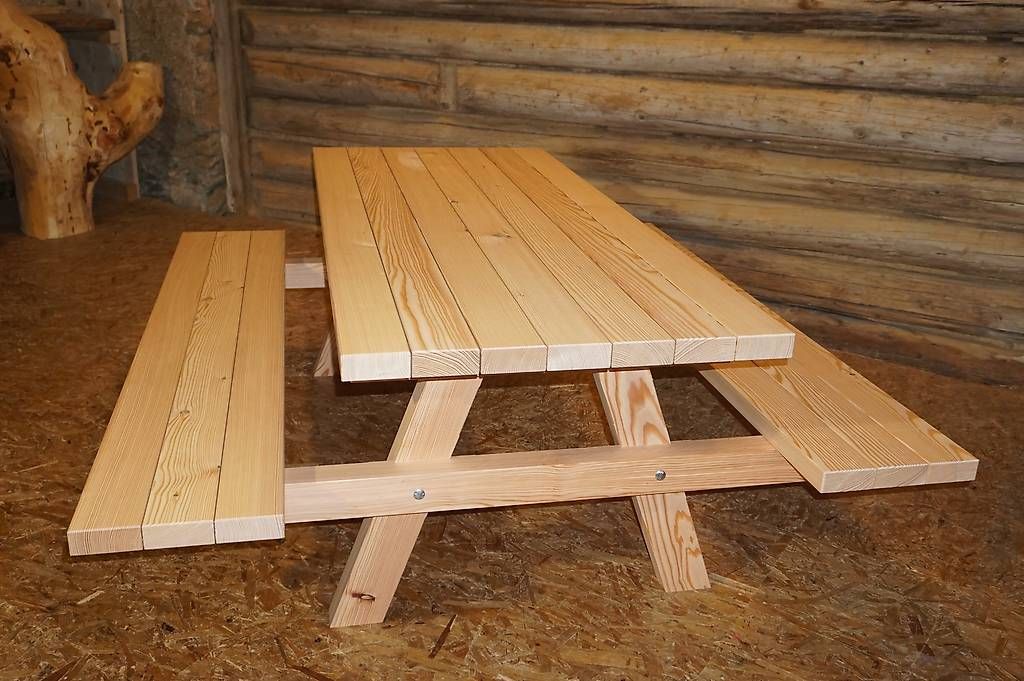 Set di tavolo e panche: Tischgarnitur Dartet aus Lärche – Nuovo e nell'imballaggio originale da Lohn GR venduto da Nilo87 2