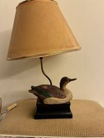 Vintage Tischlampe mit Ente