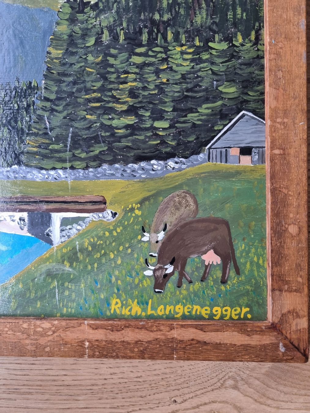 Dipinti: Senntumsbild, signiert Rich.Langenegger – Usato da Abtwil SG venduto da danikari 1