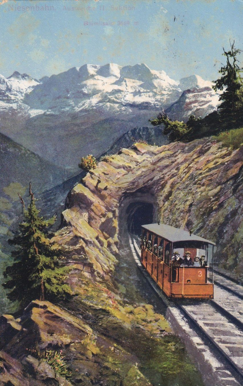 Cartoline postali: Niesenbahn Station Blümisalp – Difettoso da Cormoret venduto da Pascalll2001
