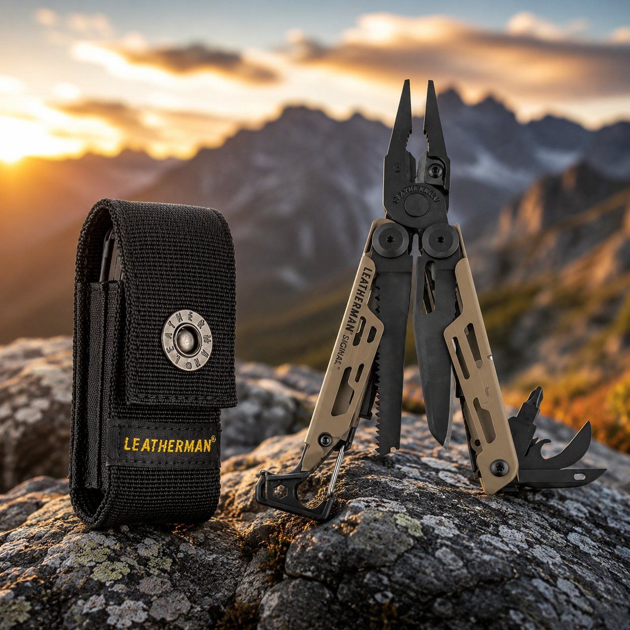 Leatherman Coltelli tascabile: Leatherman Multitoolzange einklappbar SIGNAL COYOTE  TAN – Nuovo e nell'imballaggio originale da Jegenstorf venduto da Bracher_Shop