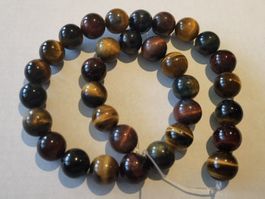 1 Strang Tiger Eye Perlen 12mm