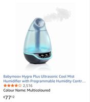 Babymoov Hygro+ Ultrasonic Humidifier - Cool Mist,New! (rare
