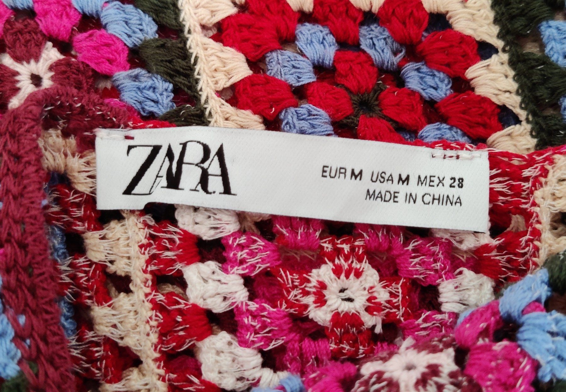 Zara Vestiti: ZARA Häckel Patchwork Maxi-Kleid Strickkleid Dress Robe Gr.M – Usato da Winterthur venduto da Lotusherz 4