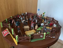 Playmobil chevaux et accessoires équestres, lot complet