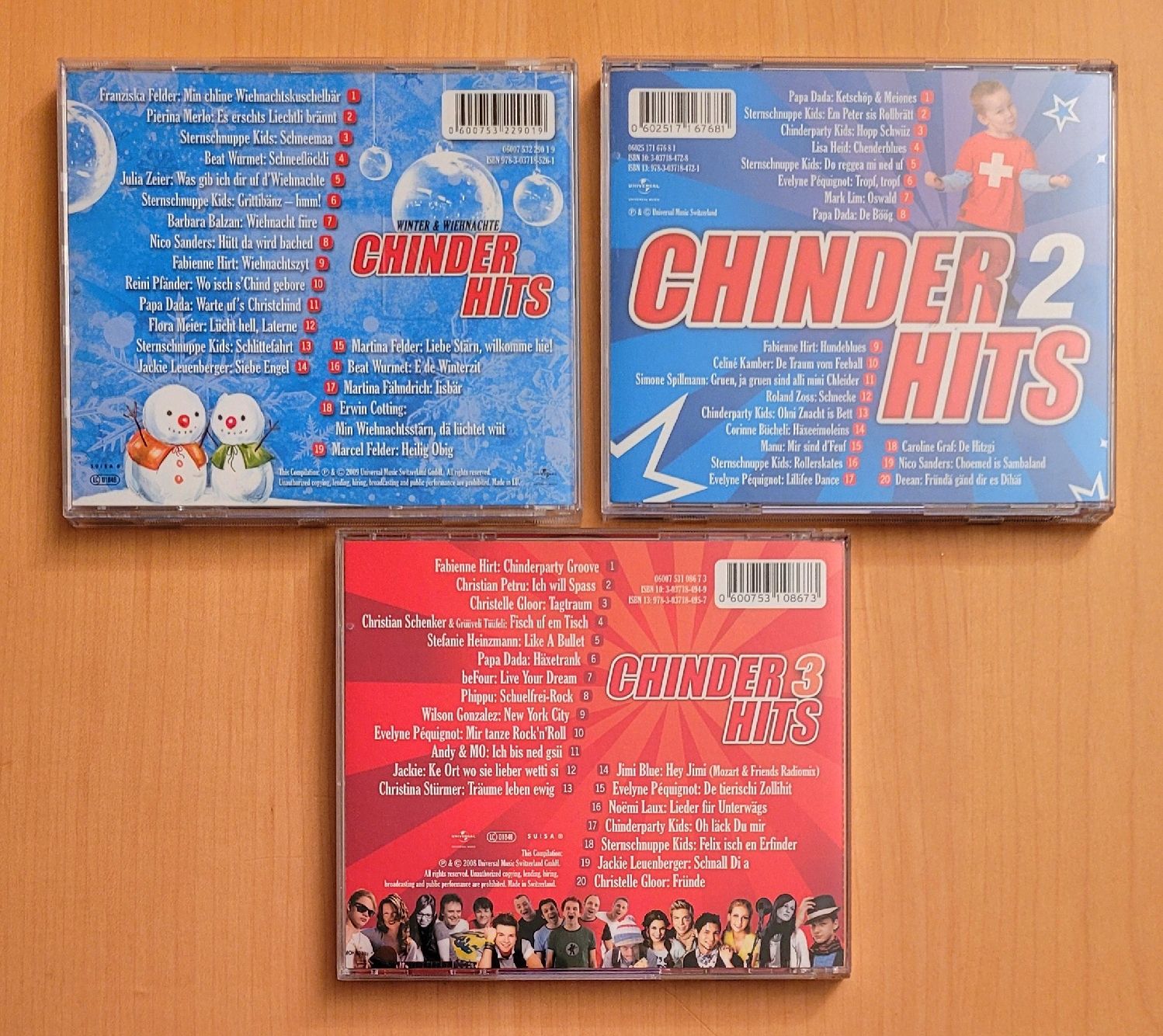 CDs: 3x CD Kinderlieder - Chinderhits 1-3 Mundart – D'occasion à Madiswil par Laubfleck 1