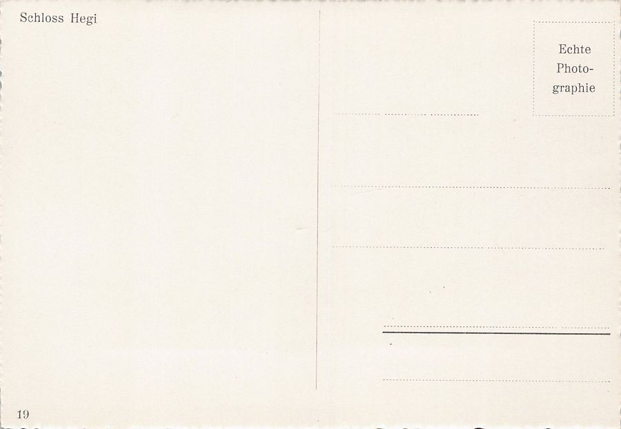 Cartoline postali: Schloss Hegi bei Winterthur, um 1945 – Usato da Frauenfeld venduto da POML 1