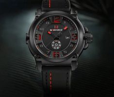 NAVIFORCE Quartz Hardlex Uhr schwarz