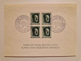 Deutsches Reich Adolf Hitler Briefmarken Block 7