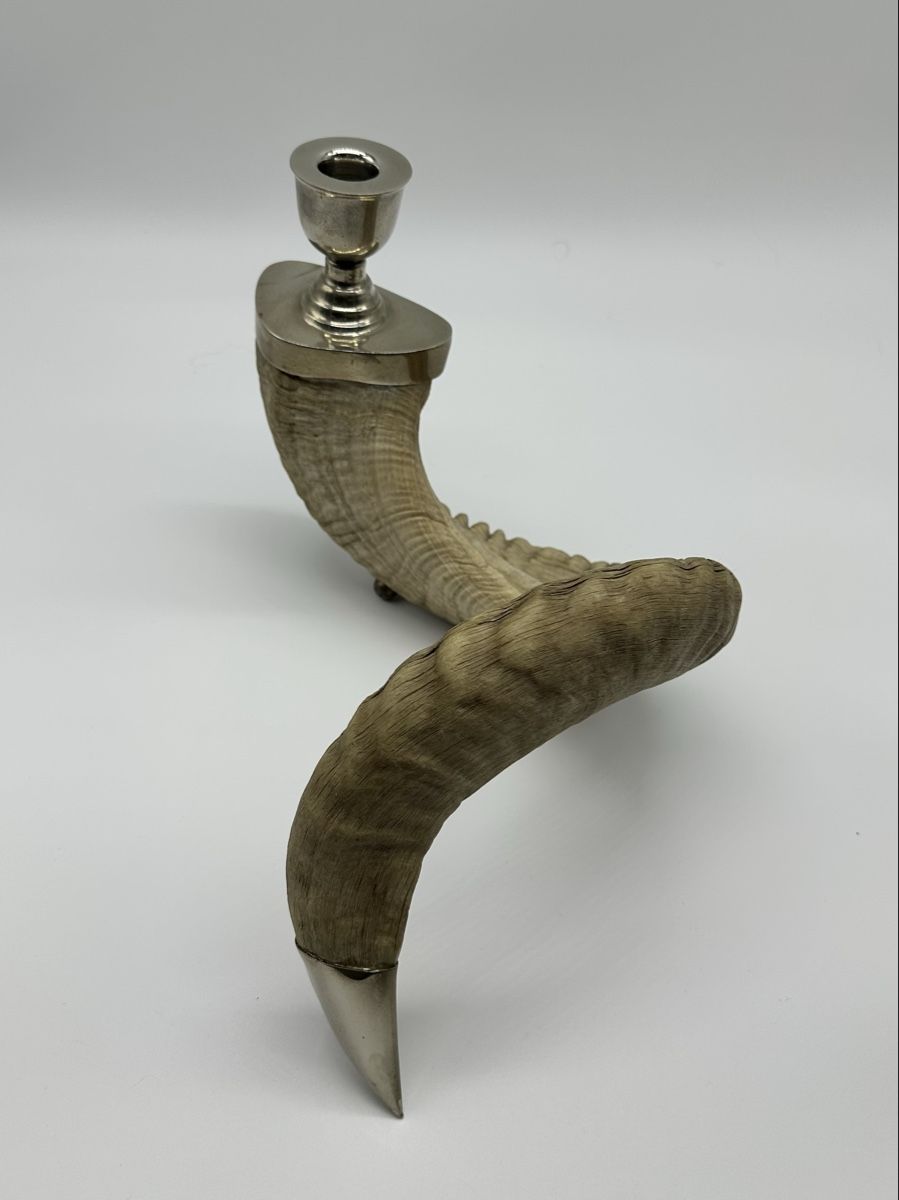 Kerzenständer: Unique Vintage Ram Horn Candlestick Holder - Fall Decor – Gebraucht aus Villmergen von JacRon 2