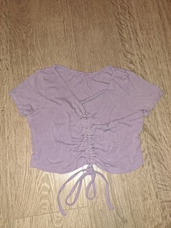Trendiges Crop Top, Gr. S, Lila