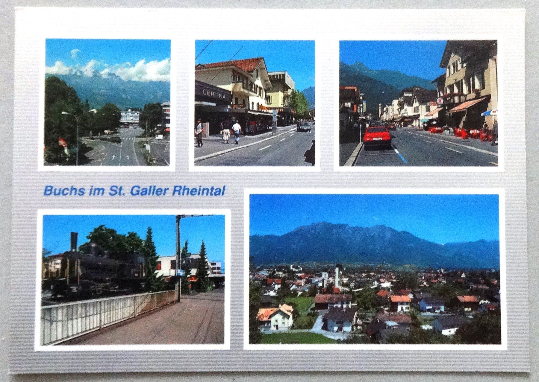 Ansichtskarten: Buchs in St. Galler Rheintal – Gebraucht aus Fétigny von Billy2miny