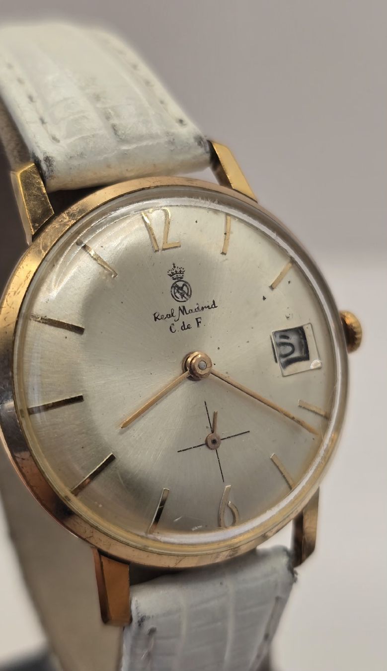Orologi: Real Madrid C de F Hand-wind Date 34,2mm – Difettoso da Minusio venduto da AGSuhren 1