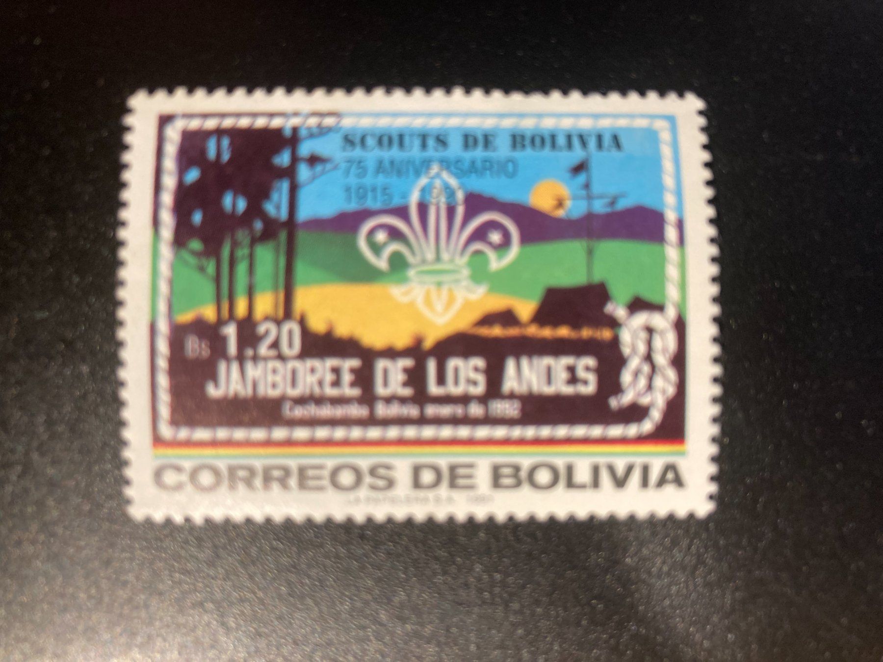 Tutti i francobolli: Bolivien 1992 Pfadfinder 75 J. postfrisch – Nuovo (secondo la descrizione) da Winterthur venduto da schnueps