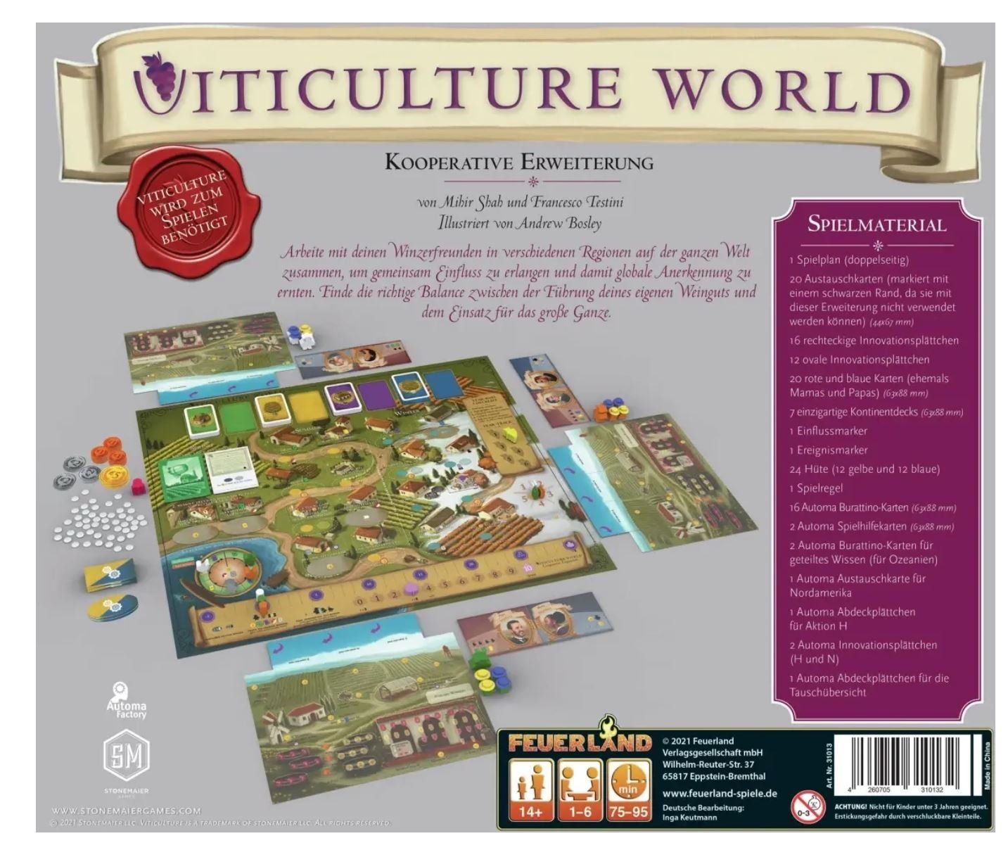 Jeux: Viticulture World Erweiterung – D'occasion à zürich par Marc70 1