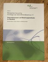 Grundlagen der Unternehmensbewertung 1/1