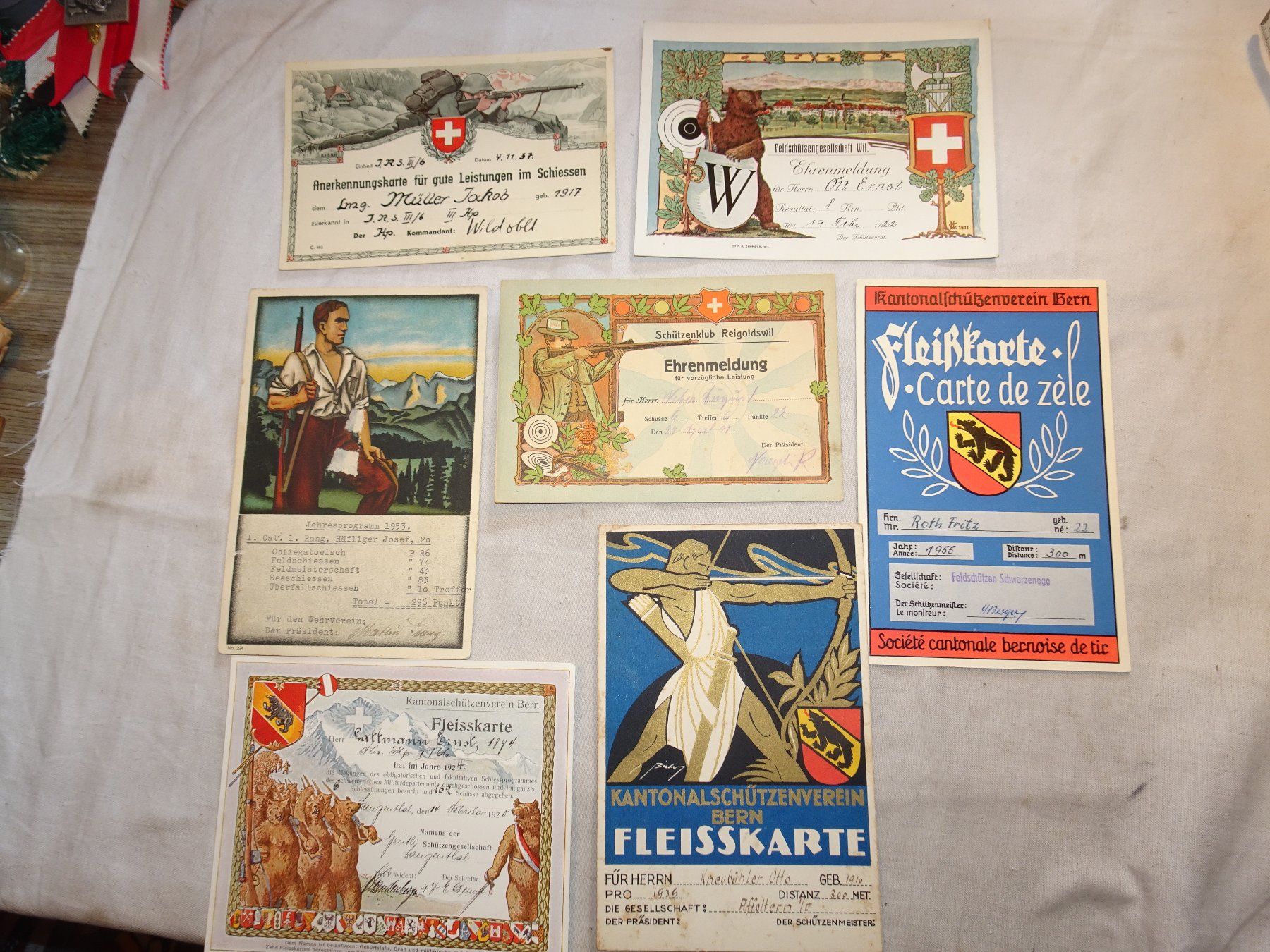 Cartoline postali: Schützen Ehrenmeldungen – Usato da Bichwil venduto da Silbereule9