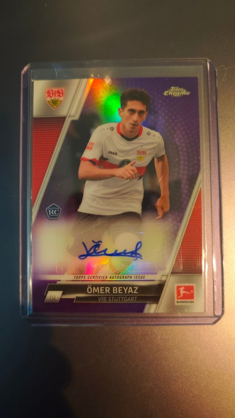 Topps Sammelbilder & Trading cards: Topps Chrome 21/22 Ömer Beyaz /199 mit Autogramm – Gebraucht aus St. Gallen von RudyundFloydCards