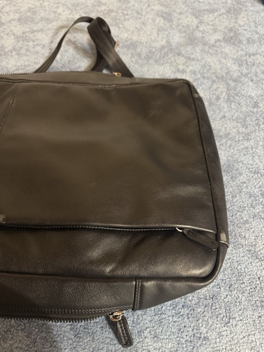 Zaini: Braun Buffel Rucksack schwarz Leder gebraucht – Usato da GOLDACH venduto da seller01 7