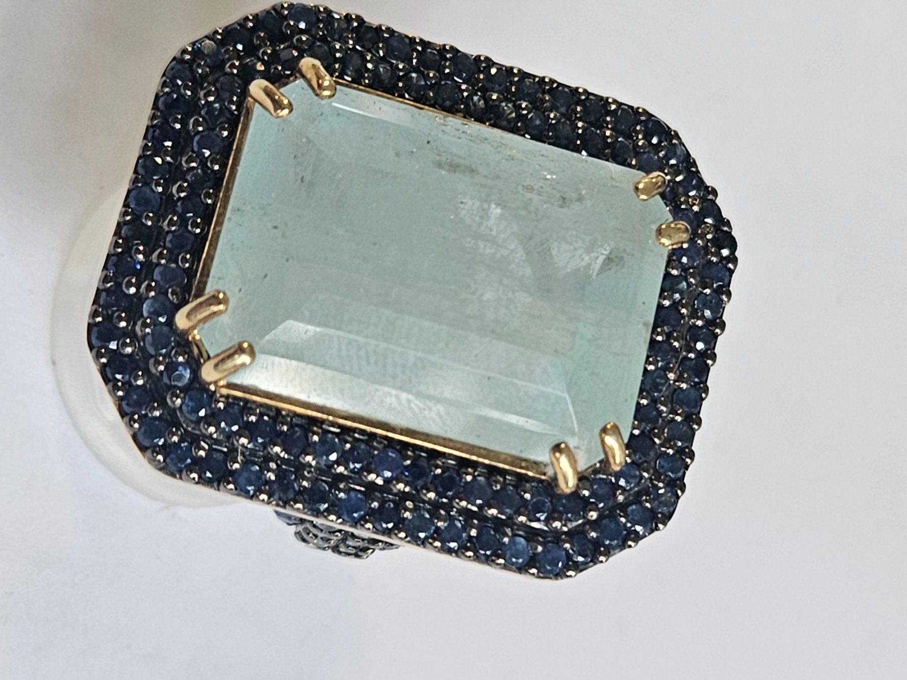 Anelli: Ring Aquamarin Safir 57 – Nuovo (secondo la descrizione) da Zürich venduto da Bieter04 9