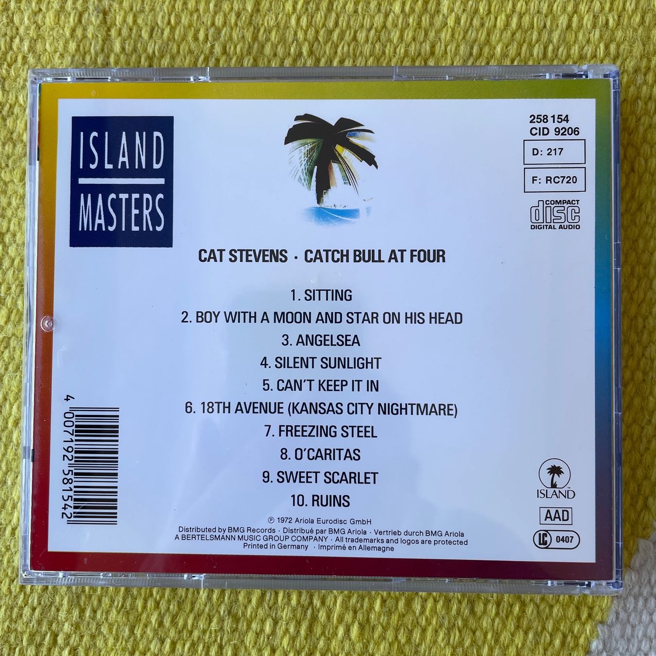 CD: CAT STEVENS-CATCH BULL AT FOUR72 – Usato da Rorschacherberg venduto da CD-Roli 1