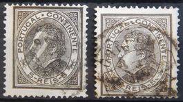 Portugal Kat. 51 X&Y gest. 1880 Kat. 75 Euro