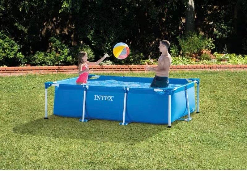 Intex Kinderplanschbecken: Intex Pool Retangular Frame Set 260x160x65cm – Gebraucht aus Thalwil von  3