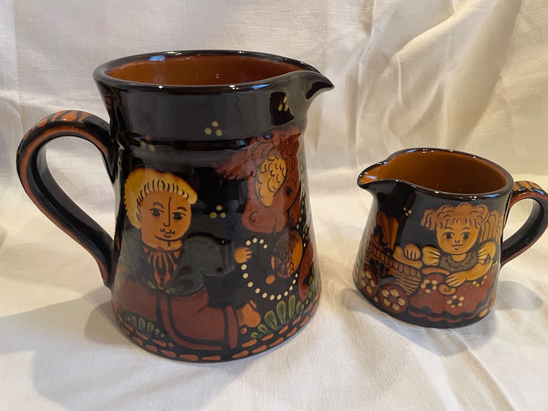 Set di piatti: Peter Reber Töpferei - Bauernmalerei - Set – Usato da Kleinlützel venduto da Schatzkiste_Laufen 3
