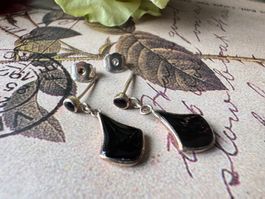 Vintage Onyx in Sterling Silver 925