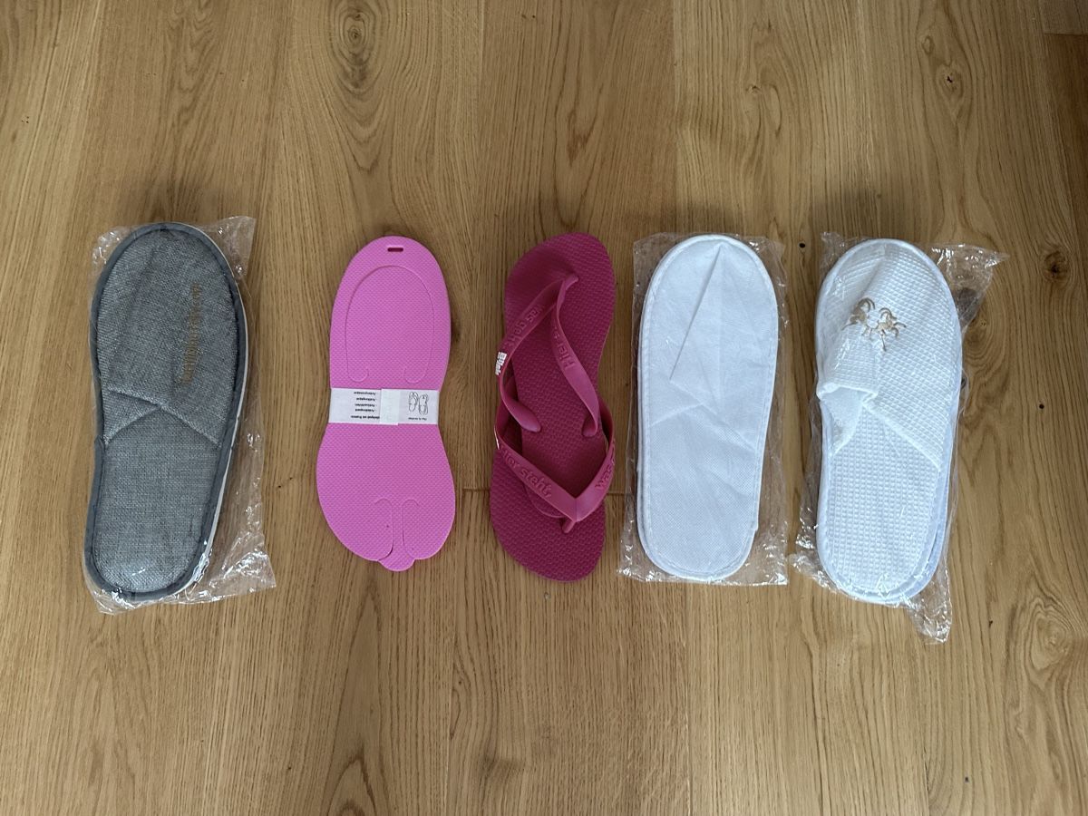 Scarpe da uomo: 5 Hotelslipper bzw Flip Flop – Nuovo (secondo la descrizione) da Rothenburg venduto da wer_g9fd 1