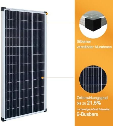 Solargeräte und Solarprodukte: solar 100W 12V Monokristallines Solarmodul PERC 9BB Boot – Neu und originalverpackt aus Hundwil von pak_7zvn 5