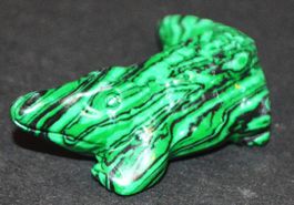 Deko – Heilstein A-890 – Krokodil Taiwan Türkis – 5 x 3,5 cm