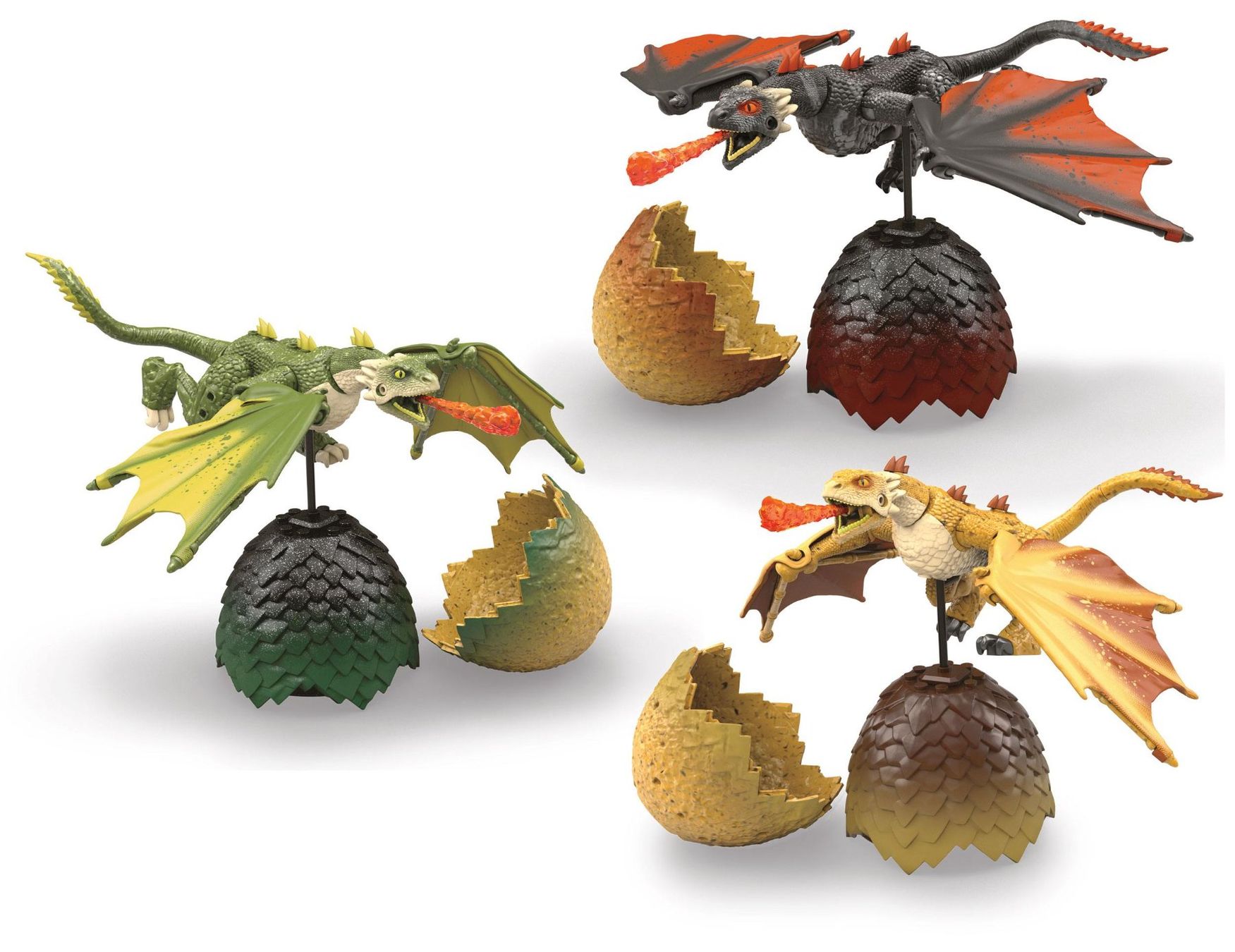 Mega Kit di costruzioni: Mega Construx TRIOPACK Black Series Dragon Eggs – Nuovo e nell'imballaggio originale da St-Imier venduto da ATTAKSHOP