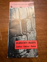 Broschüre Ulbrichts Mauer Zahlen Fakten Daten gebraucht