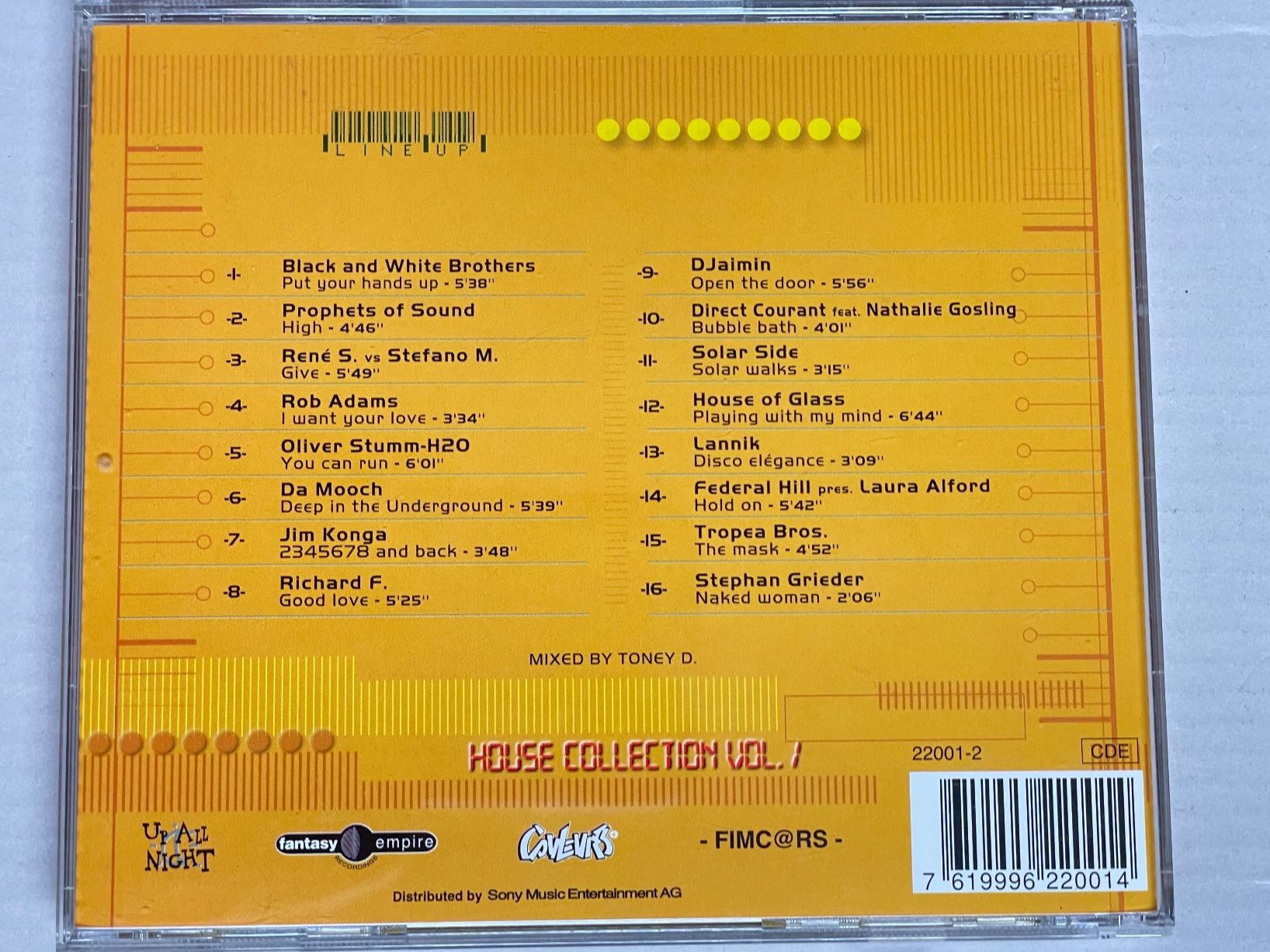 CD: Dj Toney D - Line Up - Top RAR – Usato da Muri b. Bern venduto da AdidasCollector 1