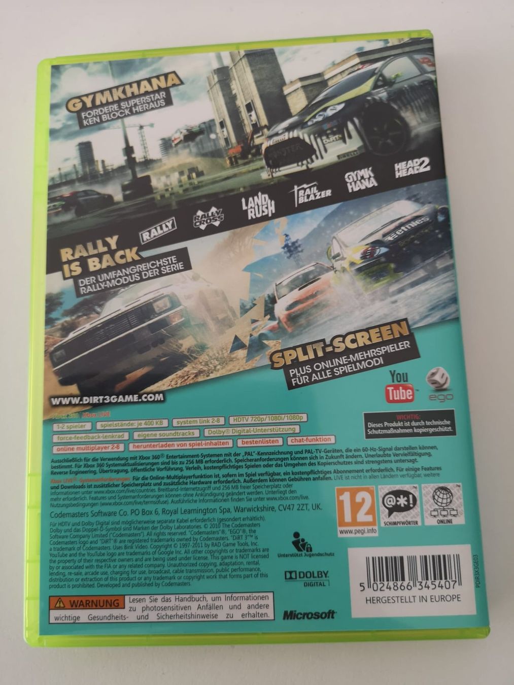 Giochi: Dirt 3 (XBOX 360) – Usato da Herisau venduto da Seyashop1 2
