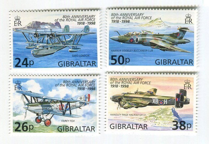Alle Briefmarken: Briefmarken "Flugzeuge". Gibraltar. – Neu und originalverpackt aus Basel von Butsch5