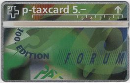 5 CHF PAX Forum - seltene Kunden Taxcard