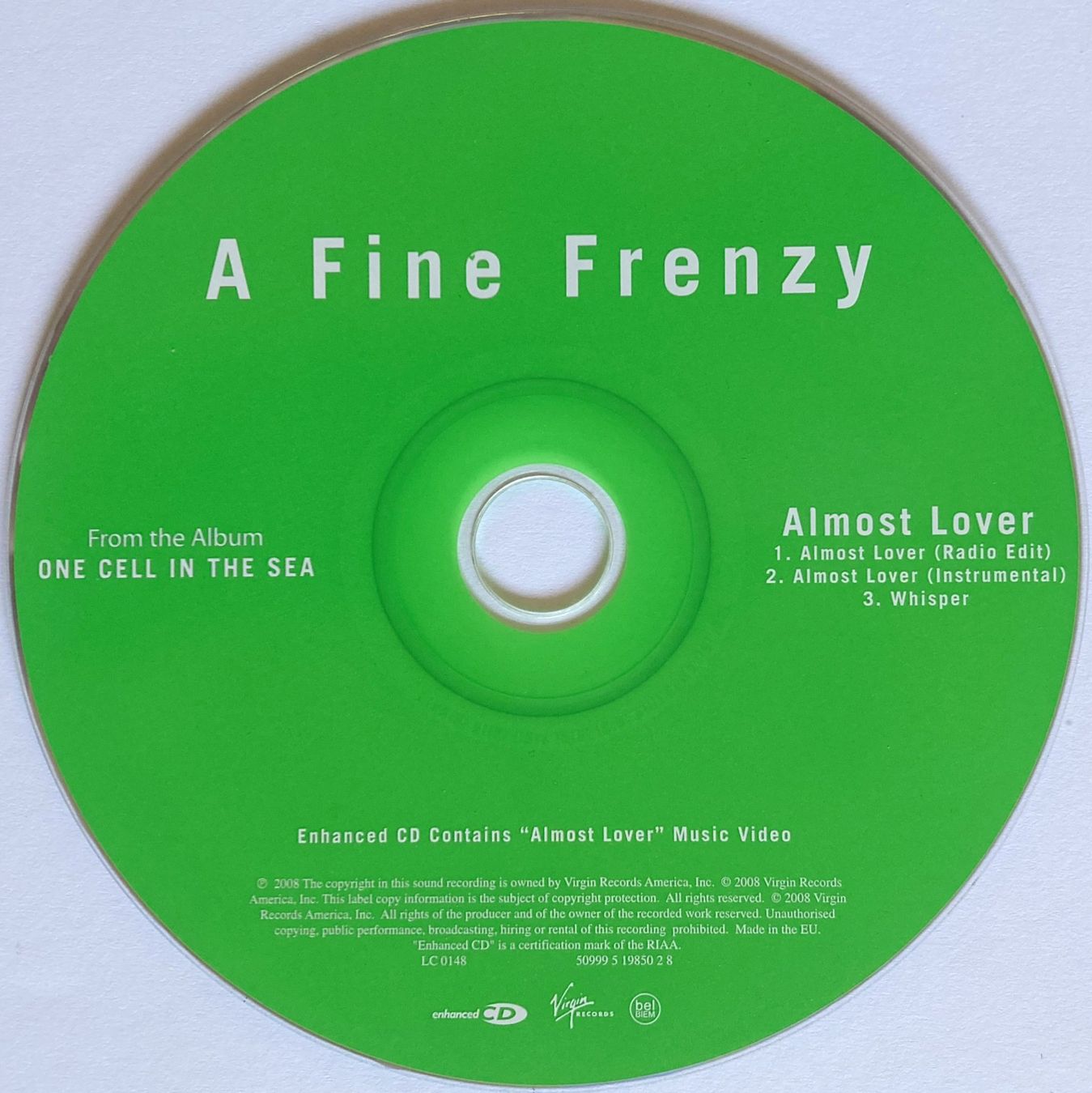 CD: A FINE FRENZY - ALMOST LOVER – Usato da Bottens venduto da hotter-than-hell 2