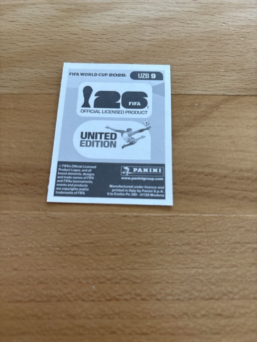 Panini Sammelbilder & Trading cards: WM 2026 Sticker Abdulkodir Khusanov UZB 9  – Neu (gemäss Beschreibung) aus Niederrohrdorf von 92Fischli 1