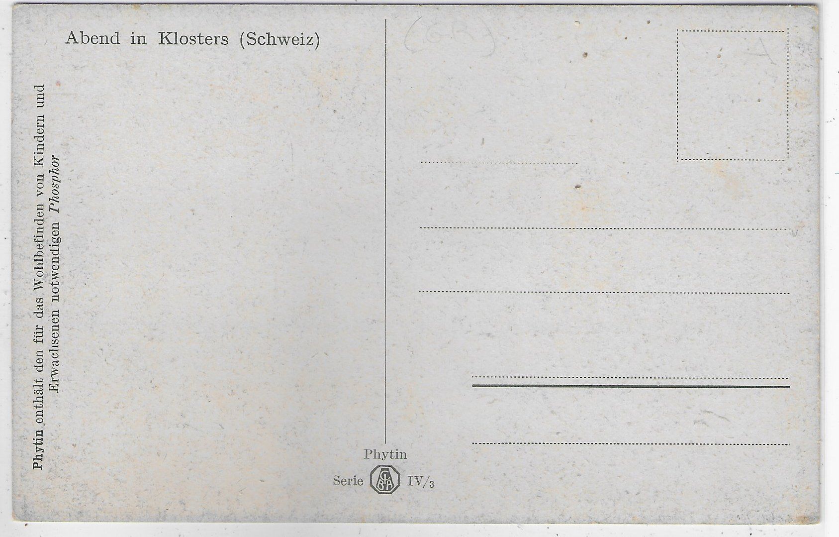 Cartoline postali: Abend in Klosters im Winter – Usato da Ettingen venduto da Kartenplanet 1