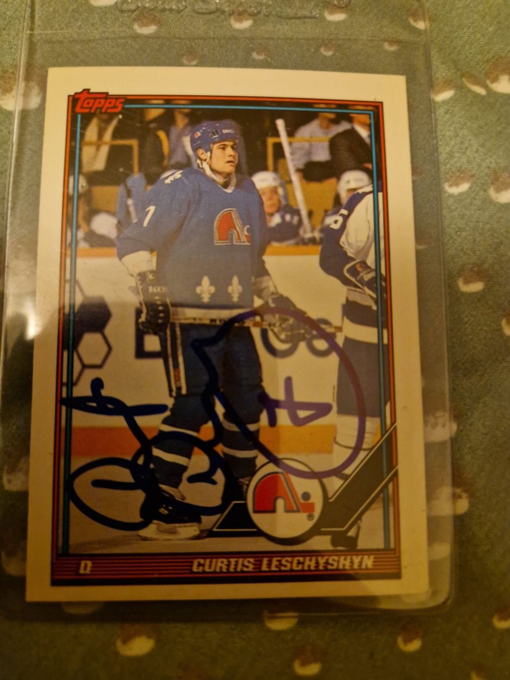 NHL Sammelbilder & Trading cards: Carte NHL signée par Curtis LESCHYSHYN – Gebraucht aus Lutry von SwissBBCards 1