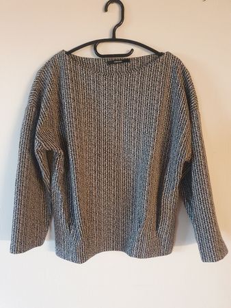 Someday Strickpullover, Gr. 38, Grau/Schwarz, Herbst 🍂