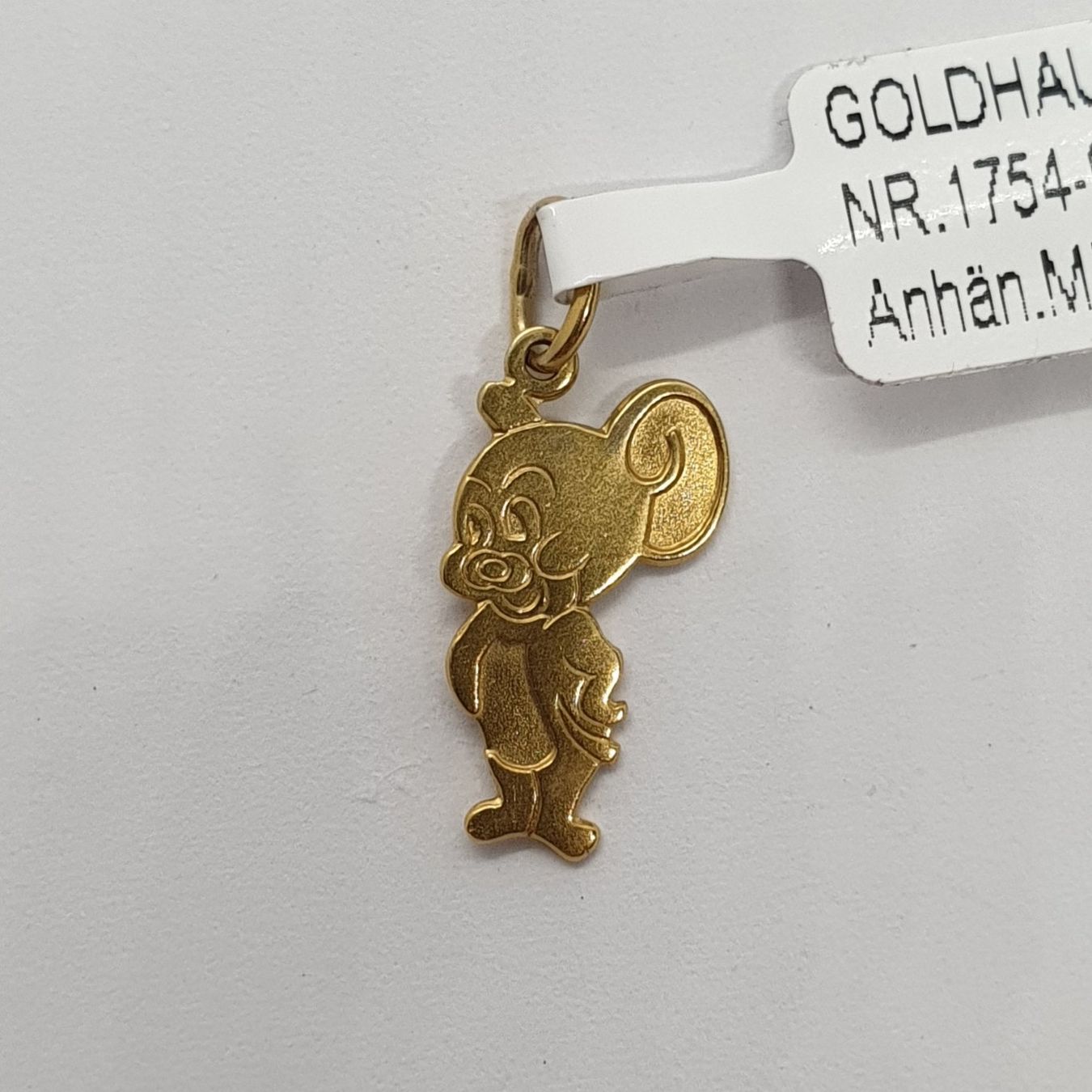 Anhänger: Echt 18K Gold - Jerry/Maus Anhänger – Gebraucht aus Luzern von Goldhaus-Luzern