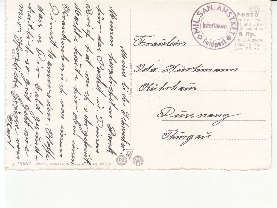 Cartoline postali: Grindelwald ca. 1945 – Usato da Bürglen TG venduto da StampGraf 1