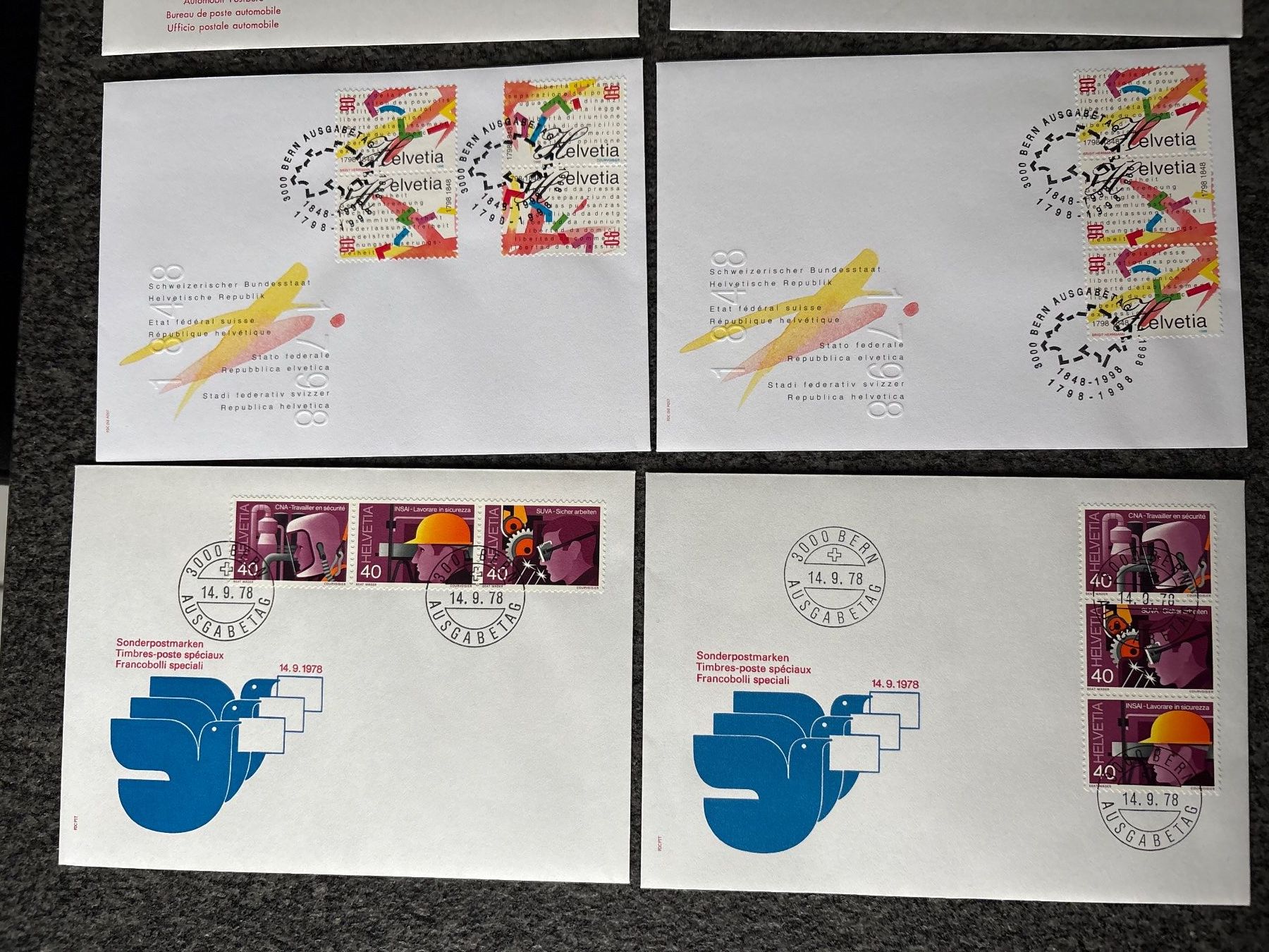 Alle Briefmarken: Schweizer Briefe, Ersttagsbriefe, gestempelt, Vintage! – Gebraucht aus Ibach von lisch3 2