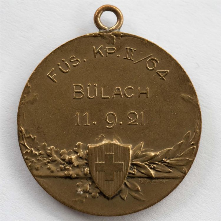 Medaille Füs. Kp.II/64 Bülach 1921 1