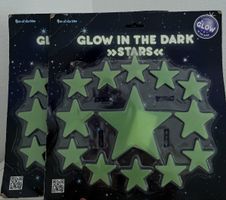 Leuchtsterne Glow in the Dark – 2er Set